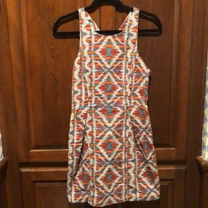 Dolce Vita Aztec Print Dress with back Cut-outs